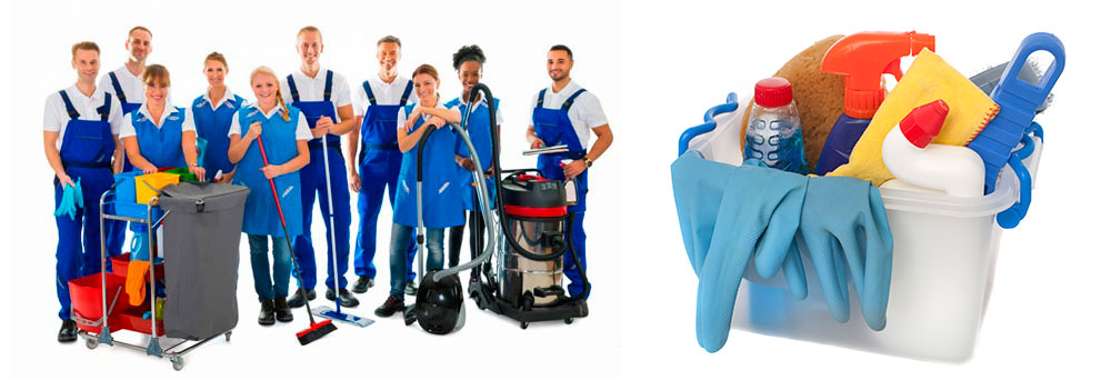 janitorial and commercial cleaning team
